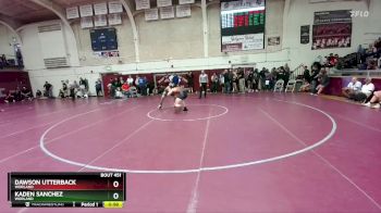 165 lbs Cons. Semi - Kaden Sanchez, Worland vs Dawson Utterback, Worland