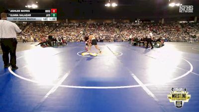 G5A-170 lbs 1st Place Match - Ashlee Motes, MORRISON (Girls) vs Iliana Salazar, JAY (Girls)