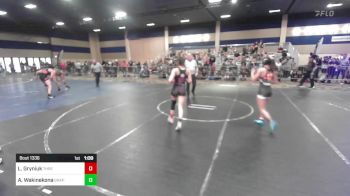 109 lbs Round Of 64 - Leilani Gryniuk, Threshold WC vs Auriana Wakinekona, Grapplers HI