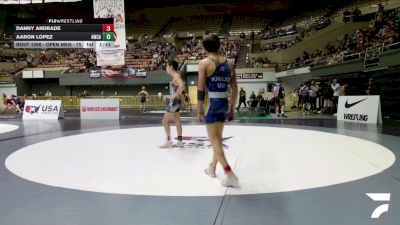 Open Men - 70 lbs Champ. Round 1 - Danny Andrade vs Aaron Lopez, Arreola Wrestling Club (AWC)