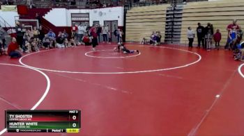 58-60 lbs Round 2 - Ty Shosten, Center Grove WC vs Hunter White, Indian Creek WC