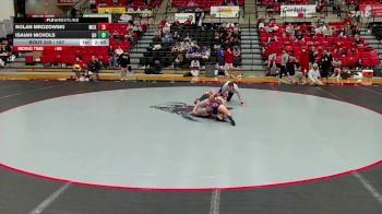 157 lbs Cons. Round 4 - Isaiah Nichols, Quincy vs Nolan Mrozowski, McKendree