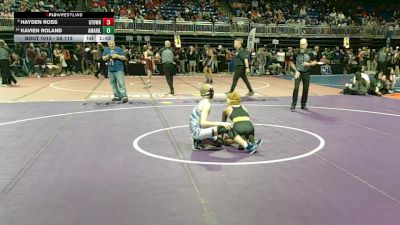 5A 113 lbs Champ. Round 1 - Hayden Ross, Georgetown vs Kavien Roland, Amarillo