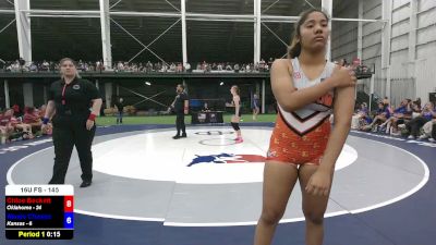 155 lbs Ayanna Cruz, Oklahoma vs Leolyn Karnowski, Kansas