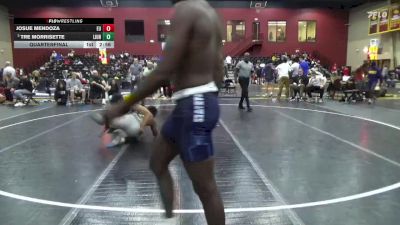 184 lbs Quarterfinal - Josue Mendoza, Emmanuel College vs Tre Morrisette, Life University