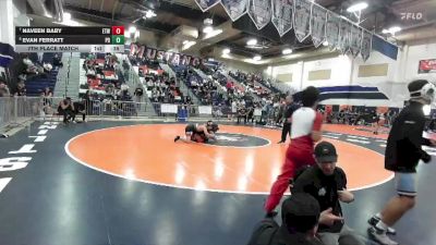 120 lbs 7th Place Match - Naveen Baby, Etiwanda vs Evan Ferratt, Palm Desert