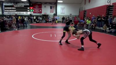 77-84 lbs Semifinal - Jackson Hall, West Hancock Youth Wrestling vs Kyus Bradley, New London Tiger Cub Wrestling