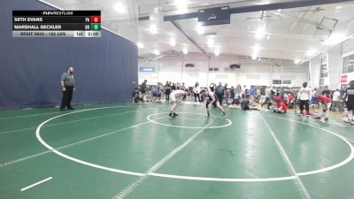 165 lbs Quarterfinal - Seth Evans, PA vs Marshall Geckler, OH