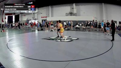 175 lbs Cons. Round 2 - Augustin Lohmeyer II, Lake Erie Wrestling Club vs Colin Peyton, Illinois