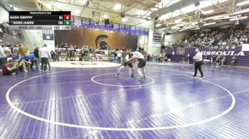 285 lbs Champ. Round 1 - Nash Gentry, Belgrade vs Jesse James, Corvallis