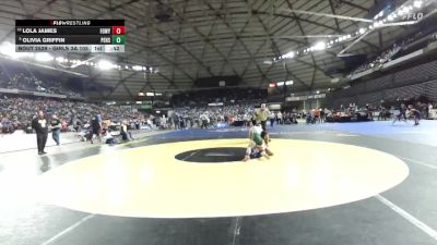 Girls 3A 105 lbs Cons. Round 3 - Lola James, Federal Way (Girls) vs Olivia Griffin, Peninsula (Girls)