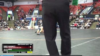 105 lbs 1st Place Match - Dj Clarke, Buford vs Grey Burnett, Burnett Trained Wrestling Club