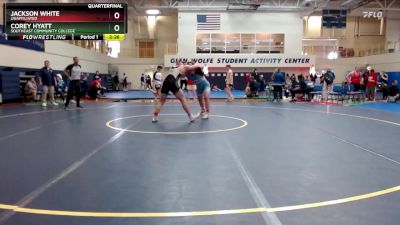 197 lbs Quarterfinal - Jackson White, Unaffiliated vs Corey Hyatt, Southeast Community College