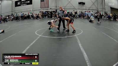 96 lbs Placement (4 Team) - Caleb Stevenson, Warhawks vs Toby Bernash, Revival Uprising Black