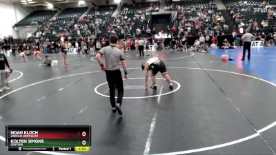 285 lbs Quarterfinal - Noah Kloch, Lincoln Northeast vs Kolten Simons, Centura