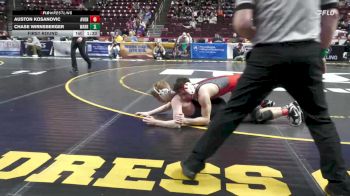 127 lbs First Round - Auston Kosanovic, Avonworth vs Chase Wirnsberger, Warrior Run