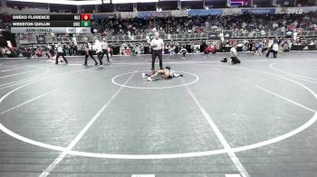 40 lbs Semifinal - Dréko Florence, Niles Vikings Wc vs Wenston Quillin, Chickasha
