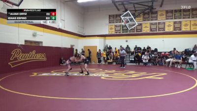 125 lbs Quarterfinal - Alijah Ortiz, Fresno City College vs Izaias Espino, Modesto Junior College