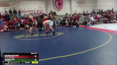 285 lbs Cons. Round 3 - Travis Gill, Cedaredge vs Jayden Ritchie, Grand Junction