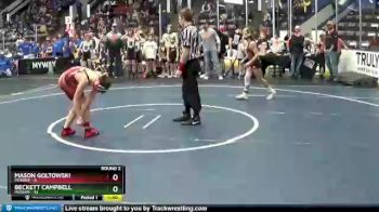 92 lbs Round 2 (4 Team) - Beckett Campbell, Hudson vs Mason Goltowski, Monroe