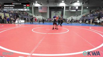 61 lbs Semifinal - Winnie Brown, Team Tulsa Wrestling Club vs Rowan Runk, Sperry Wrestling Club