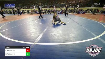 66 lbs Consi Of 8 #2 - Colt Gomez, Pittsburg Wrestling Club vs Bryer Votaw, Madill Takedown