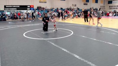 63 lbs Champ. Round 2 - Mason Carlson, Shootbox Rigby vs Cash Roberts, Idaho Gold Wrestling Club