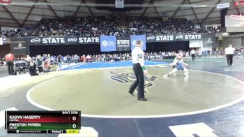 3A 106 lbs Cons. Round 5 - Kadyn Hagerty, Capital vs Preston Myren, Kelso