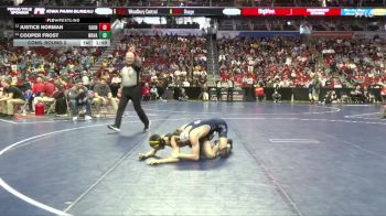 1A-106 lbs Cons. Round 2 - Cooper Frost, Wapsie Valley vs Justice Norman, East Union