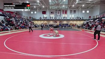 113 lbs Semifinals (8 Team) - Nathan Moore, Laurel H S vs Adelynne Till, Saint Mark`s