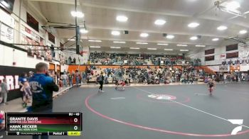 49 lbs Cons. Round 5 - Granite Davis, Riverton USA Wrestling vs Hawk Hecker, North Big Horn Rams