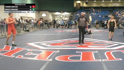 157 lbs Consi Of 32 #2 - Tigren Greyan, CA vs Brock Weaver, GA