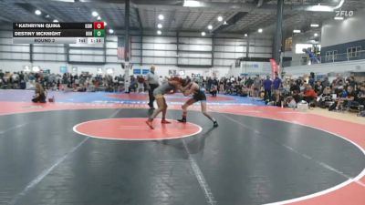131-143 lbs Round 2 - Kathrynn Quina, Grapplers Garage Wrestling vs Destiny McKnight, Heavy Hitting Hammers