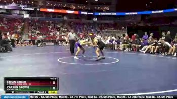 145 lbs Quarterfinal - Ethan Bibler, 1-Waverly-Shell Rock vs Carson Brown, 8-Johnston