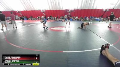 144 lbs Round 1 (6 Team) - Tyler Framsted, Rochester Century vs Aaron Radtke, Buffalo