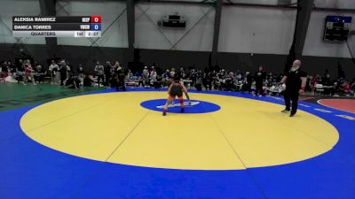 110 lbs Quarters - Aleksia Ramirez, Reality Sports vs Danica Torres, Victory Wrestling - Central WA