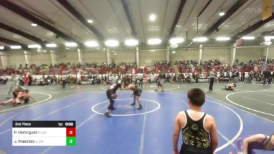 123 lbs 2nd Place - Pablito Rodriguez, Alamosa vs Jayce Maestas, Alamosa
