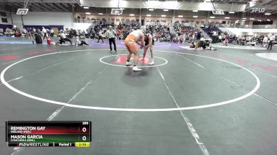 285 lbs Cons. Round 3 - Remington Gay, Midland (Neb.) vs Mason Garcia, Concordia (Neb.)