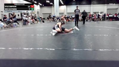 126 lbs Round 3 (6 Team) - Kyle Simpson, C2X Academy vs Ben Southern, The Factory