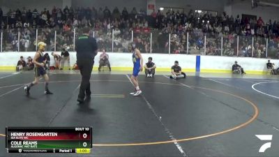 82 lbs Semifinal - Cole Reams, Algonac Mat Rats vs Henry Rosengarten, Ida Elite WC