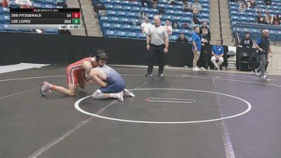 141 lbs Cons. Round 4 - Zeb Fitzgerald, Grand View (Iowa) vs Lee Lopez, Graceland University