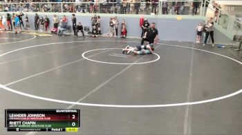 93 lbs Quarterfinal - Rhett Chafin, Arctic Warriors Wrestling Club vs Leander Johnson, Chugach Eagles Wrestling Club