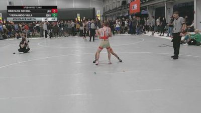 106 lbs 5th Place Match - Fernando Villa, DCWA vs Braylon Schell, Jackrabbit Wrestling Academy