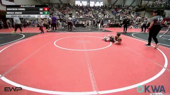 80 lbs Round Of 16 - Grayson Orrel, Berryhill Wrestling Club vs Mikah Amani, HURRICANE WRESTLING ACADEMY