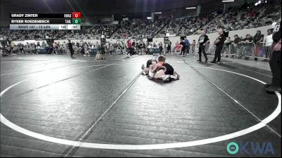 73 lbs Consi Of 4 - Grady Zinter, Owasso Takedown Club vs Ryker Roedenbeck, Tahlequah Wrestling Club