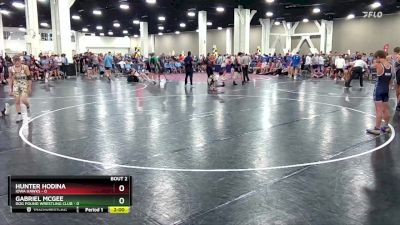 106 lbs Round 1 (6 Team) - Gabriel McGee, Dog Pound Wrestling Club vs Hunter Hodina, Iowa Hawks