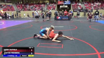 92 lbs Quarterfinal - Avery Duffield, MO vs Sawyer Freisberg, KS