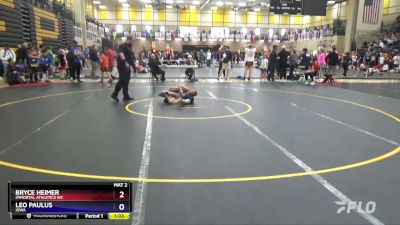 70 lbs Round 1 - Bryce Heimer, Immortal Athletics WC vs Leo Paulus, Iowa