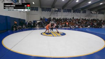 179 lbs Cons. Round 2 - Max Sroka, Los Gatos vs Eamon Kinzie, Sobrato