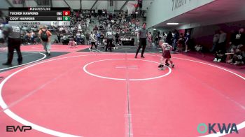 46 lbs Consolation - Tucker Hawkins, Eufaula Ironheads Wrestling Club vs Cody Hawkins, HURRICANE WRESTLING ACADEMY